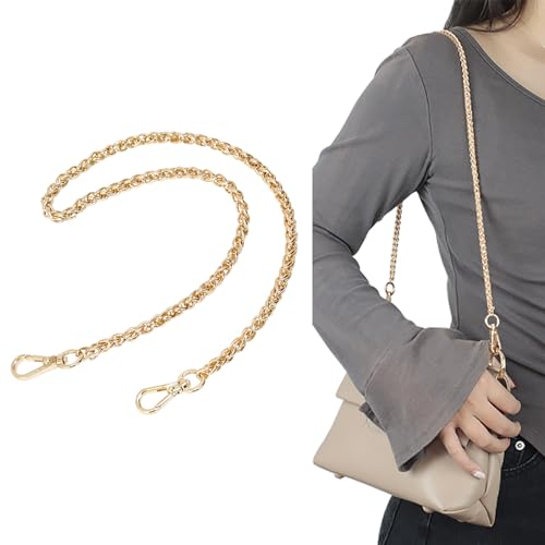 Bag Chain Strap for Handbag Replacement,Gold Purse Chain Accessories Shoulder Straps Crossbody - color: Style-3-60cm