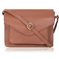 Ozora Genuine Leather Crossbody Purse for Women, Shoulder Bag - color: Tan Ndm