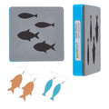 SUPERDANT Fish Pendant Leather Die Earrings Wooden Die Cutter Leathers Cutting Dies DIY Art Crafts Leathers Dies Cutter for Men Women Leather Making for Handmade Lover Gifts - style: Fish