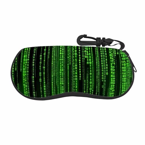 IBILIU Eyeglasses Case Circuit Board Ultra Light Neoprene Sunglasses Case,Soft Reading Glasses Case For Women Men - color: Tech Code