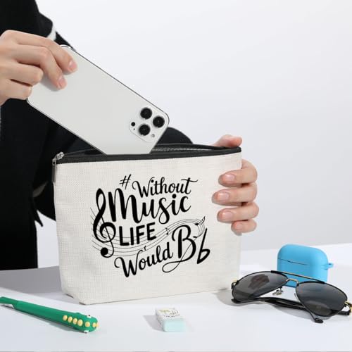ZHAMEN Music Lover Makeup Bag Cosmetic Bags for Women - color: Multicolor 1434