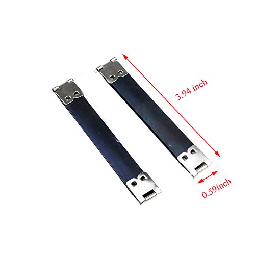 Coshar 20pcs Metal Internal Flex Frames Kiss Clasp Spring Clip Hook | Metal Bag Making Supplies, Internal Flex Frame, Use for Bag Coin Purse Wallet DIY Craft, 100mm Long - size: 100mm(20pcs)
