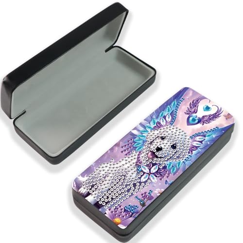 Diamond Painting Glasses Case - color: Dog