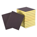 12Pcs 150Grit Double-Sided Sanding Sponges, Washable & Reusable | Handmade Sanding Blocks - Wet Dry Flexible Sandpaper Abrasive Brick Pads for Wood Drywall Metal Polishing, Yellow - size: 150Grit