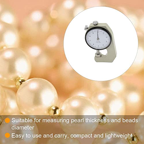 Utoolmart Dial Thickness Gauge, Flat Head Thickness, 0-10mm Tester Dial Measuring Tool for Paper Leather Cloth Paper, Film, Wire 1 Pcs - size: 0-10MM