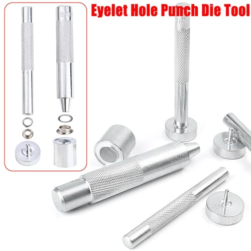 Grommet Tool Kit with 605 Pieces, 1/2 Inch Eyelets and Washers in Gold, Silver, Black,Two Set of Installation Tools, Installation Pliers, Hole Punch, Punched Pad for Leather, Belt, Shoes, Crafts - color: 1/2inch & 605pcs
