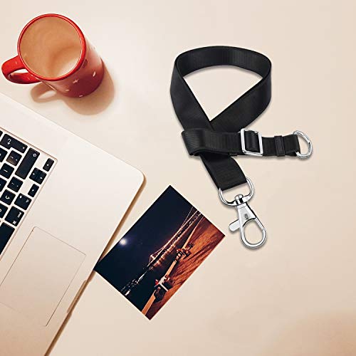 SANNIX 120Pcs Keychain Clip Hooks with D Ring Include 60Pcs Snap Hooks | Swivel Lanyard Clip, and 60Pcs D Ring, for Purse Hardware Sewing Projects (1/2” Inside Width) - color: Silver