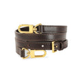 Vachetta Leather Adjustable Crossbody Strap for Leather Shoulder Strap Belt Replacement Suitable for L V Handbags - color: Width:0.6in-coffee Color