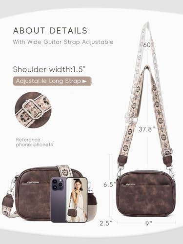 CLUCI Crossbody Bags for Women Crossbody Purses for Women Cross Body Bag Crossbody Purse with Adjustable Wide Strap | Womens Cross Body Bag Purse, Adjustable Wide Strap, Gifts for Women - color: 1-ten-4coffee
