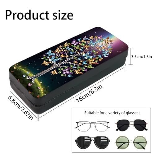 DIZAKIM 1pcs 5d Diamond Art Kits for Adults Small Diamond Painting Kit Gem Art Paint by Diamonds Dots Eyeglasses Case DIY for Beginner Women (#4) - color: #4