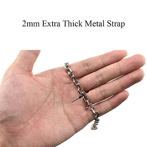 HAHIYO Mini Pochette Purse Chain Strap Thin Wide 6mm for LV Length 23.6 inches Thick 2mm Shiny Silver for Shoulder Cross Body Sling Handbag Wallet Clutch Comfortable Flat Metal Strap 1 Pack - size: Silver 23.6 Inches Length