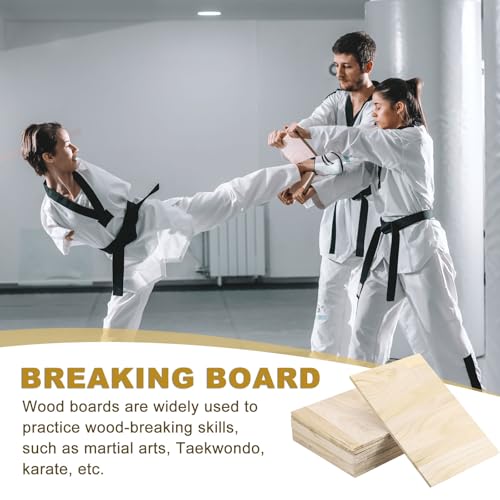 PATIKIL Wood Breaking Board Karate Martial Arts Boards Wooden Kick Board Training Accessory for Adult Taekwondo Punching Karate Practice Performing - size: 0.9mm