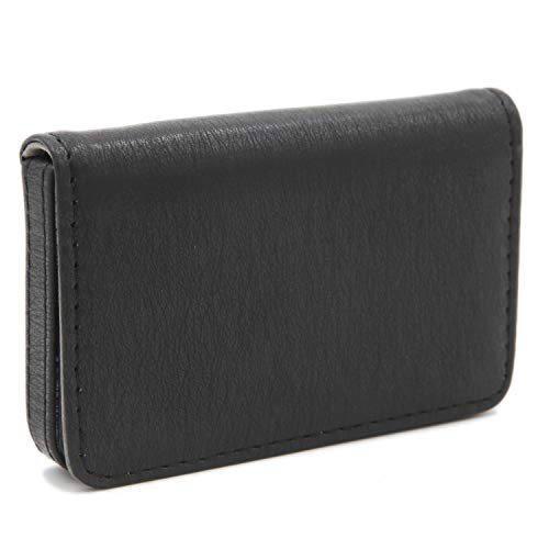 AI-DEE RFID Blocking Wallet - Minimalist Leather Business Credit Card Holder - Black2 - color: Black texture