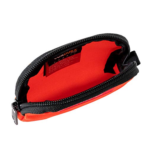 Manhattan Portage CORDURA® Coin Purse With Zipper Closure Pouch Eclectic Colors Credit Card ID Card Jewelry Keys Water Resistant Gift Everyday Carry - color: Orange