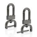 CRAFTMEMORE 2pcs Detachable Snap Hook Swivel Clasp w/Screw Bar VT99 Bag Strap Hardware Replacement (1/2 Inch, Gunmetal) - color: Gunmetal, size: 1/2 Inch