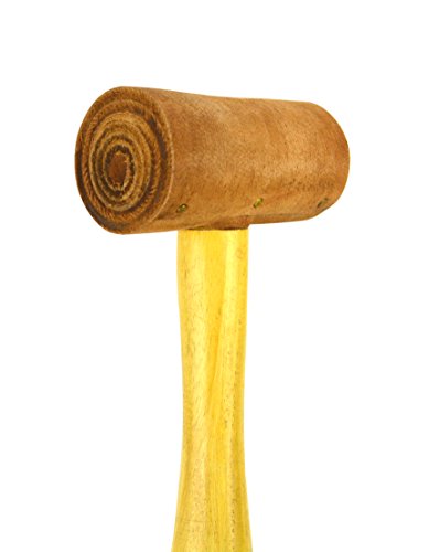 1-1/2" Extra Soft Non-Coated Natural Rawhide Mallet Non-Marring Jewelry Tooling Hammer