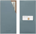 PU Leather Card & Cash Envelope for Travel and Budgeting Fog Blue | Reusable Money Holder, Stylish Leather Money Envelope - color: Fog Blue