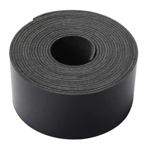 Picheng Faux Leather Strap for Crafts: 2 Inch Wide 138" Long Leather Strips - color: Black, size: 2 Inch