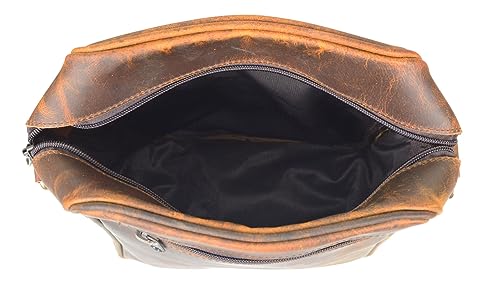 URBAN DEZIRE Handmade Vintage Genuine Buff Sling Cross-body Messenger shoulder Bag for Men and Women