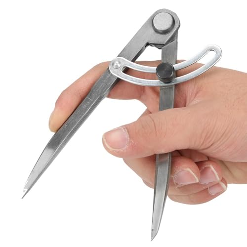 150mm Adjustable Silver Wing Divider, Divider Caliper, Stainless Steel Spacing Compass for Woodworking Metalworking
