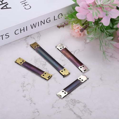 uxcell 12Pcs Metal Internal Flex Frame, 12cm/4.7" Coin Purse Frame Handbag Hinges Clip for Wallet Bag DIY Craft Sewing Purse Making, Bronze - size: 4.7"