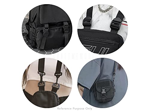CRAFTMEMORE Plastic Rectangle Rings Bar Slide Loop for Bag Strap Webbing Heavy Duty Buckle Belt Keeper Purse Making 6pcs - size: 1 Inch