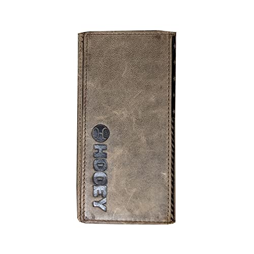 HOOEY Leather Men’s Western Rodeo Wallet (Liberty Rope - Brown) - color: Liberty Rope - Brown