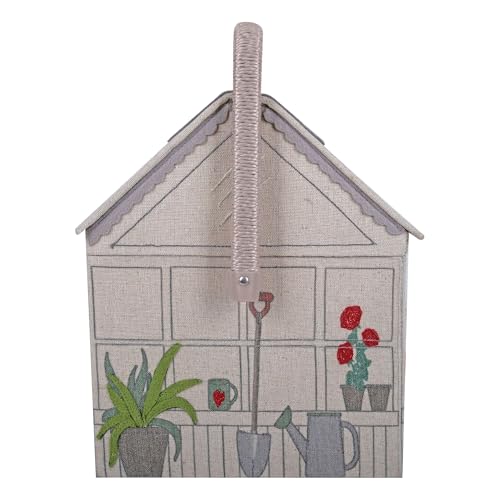 Hobby Gift Strawberry Greenhouse Sewing Box - color: Strawberry Greenhouse, size: 11.4 x 8.4 x 10"