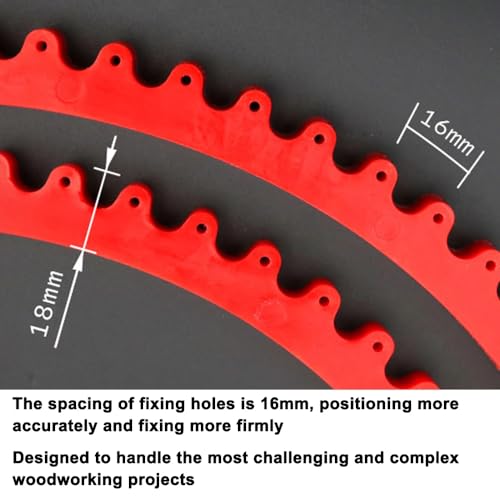 78 inch Flexible Curve Template, Woodworking Profiling Strip, Professional Contour Flexible Curve Tool Ideal for Wood Curve Pattern Making Tools, Router Template (Red) - color: Red-78inch