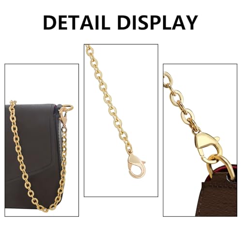 Bag Chain Strap for Handbag Replacement,Gold Purse Chain Accessories Shoulder Straps Crossbody - color: Style-1-90cm
