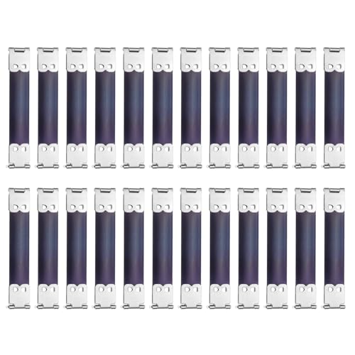 uxcell 24Pcs Metal Internal Flex Frame, 8cm/3.1" Coin Purse Frame Handbag Hinges Clip for Wallet Bag DIY Craft Sewing Purse Making, Silver - size: 3.1"