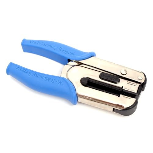 We R Memory Keepers, Crop-A-Dile Power Punch, Blue, for 1/16" Holes, Scrapbooking Tool, Compatible for Most Tin, Metal, Craft Paper, Leather, Fabric - style: 1/16-Inch