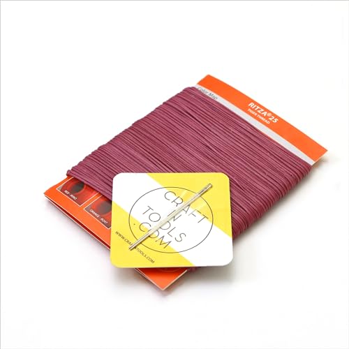 Bishop 0.6mm RITZA 25 Tiger Thread for Leather Craft | Waxed Polyester Saddlers Thread