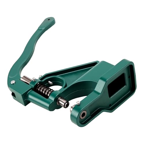 Heavy Duty Hand Press Eyelet Grommet Machine Punch with 3 Dies and 1500 Silver Grommets, Eyelet Grommet Tool for Cardboard, Leather, Cloth