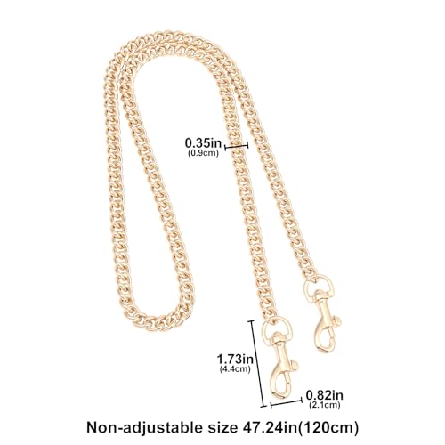 Bag Chain Strap for Handbag Replacement,Gold Purse Chain Accessories Shoulder Straps Crossbody - color: Style-5-120cm