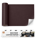 BOUYEER Leather Repair Patch Tape Kit,Self Adhesive Leather Repair for Sofa，Car Seat,Office Chair,Furniture,Jacket,Waterproof Strong Adhesive Vinyl Repair Kit. 16 in x 31 in,Dark Brown - color: Dark Brown, size: 16 in x 31 in