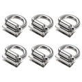 M METERXITY Metal Bag Connector, Purse Suspension Clasp with D Ring for Purse/DIY Crafts Hardware Accessories - color: Silver