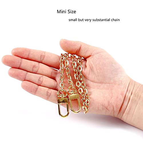 Xiazw Mini Copper Purse Chain Shoulder Crossbody Strap Bag Accessories Charm Decoration - color: Bright Gold, size: 46''