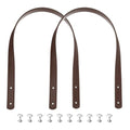 MECCANIXITY 2pcs 24 Inch (60cm) PU Leather Purse Handle, Sew On Shoulder Purse Straps Handbag Belt Band Bag Handle Bag Strap Replacement for Wallet Tote Making, Light Coffee - color: Light Coffee, size: 24 Inch