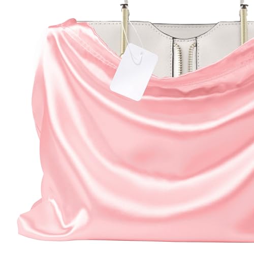 P Pothuiny 2 Pcs Satin Dust Bags for Handbags - color: Pink