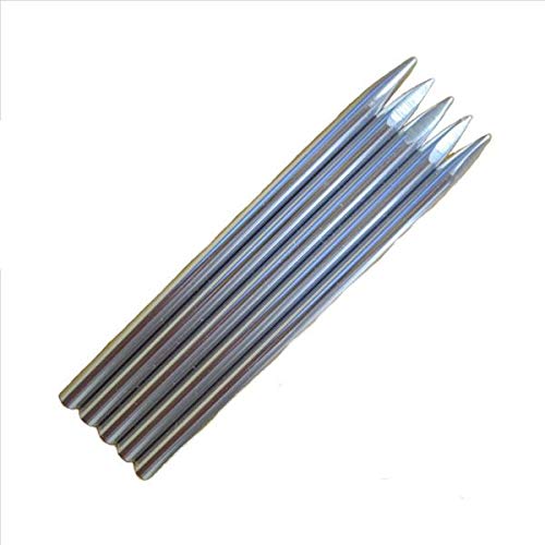 (5 Pack) of 3 1/2" Silver 550 Type III Paracord FID, Lacing, Stitching Needles - color: Silver, size: 5 Pack
