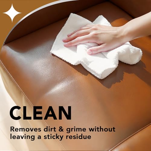 Weiman Leather Cleaner, Polish and Conditioner for Furniture, Car, Purses, Shoes, Boots and Couches- Micro Fiber Towel Included, 22oz - size: (1 Pack, 22 Fl Oz)