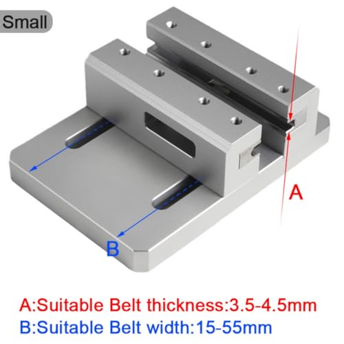 Leather Edge Trimmer for Belts and Straps, Adjustable Desktop Leather Edge Beveler Tool, Aluminum Leather Edger Machine for 3.5-4.5mm Thick Leather, DIY Leathercraft Belt Strap Finishing | Professional Edge Finishing - color: Small(3.5-4.5mm)
