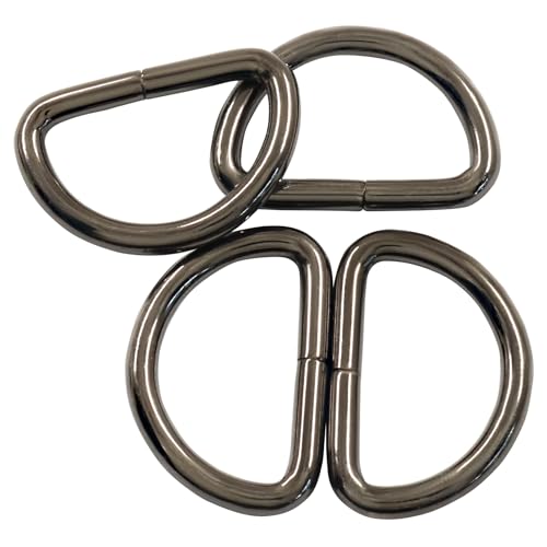 Welded Semi-Circular D Ring - color: Gunmetal