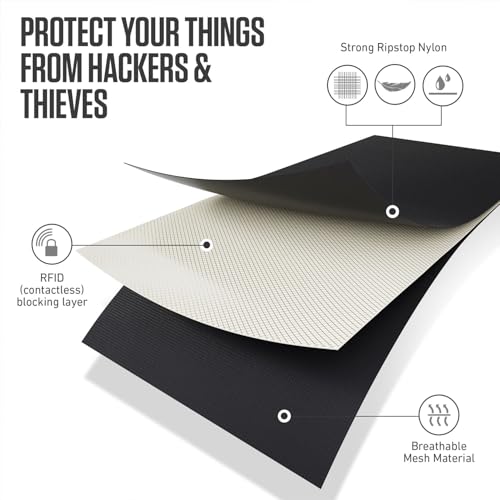 VENTURE 4TH Travel Neck Wallet, RFID Blocking Passport Holder - Sleek Black - color: Sleek Black