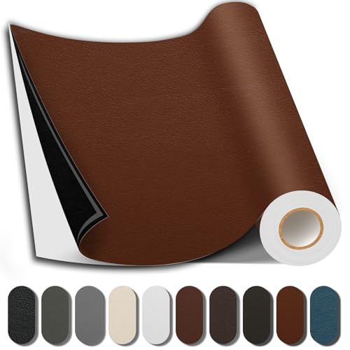 Shagoom Leather Repair Kits, Large Vinyl Repair Patch for Couches Furniture | PU Leather, Self-adhesive, Quick Repair, Strong Stick, Large Size, Couch Repair Patch, Furniture Repair Tape - color: Light Brown, size: 3.5X79 inch