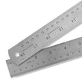 2 Pack - Pacific Arc 18 Inch Stainless Steel Ruler with Inch/Metric Conversion Table - style: 2 Pack | 18 in