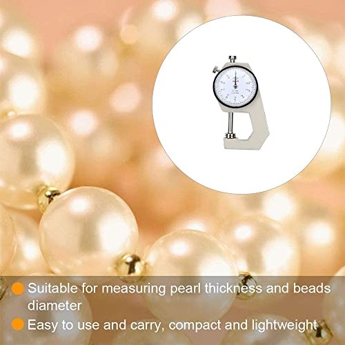 Utoolmart Dial Thickness Gauge, Flat Head Thickness, 0-20mm Tester Dial Measuring Tool for Paper Leather Cloth Paper, Film, Wire 1 Pcs - size: Flat Bottom 0-20MM