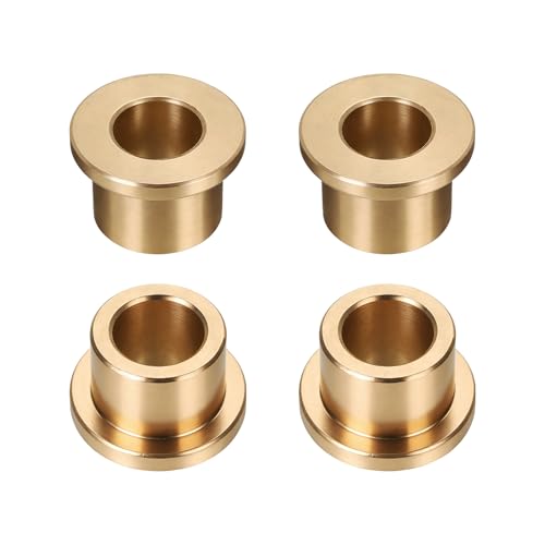 uxcell 4Pcs Flange Sleeve Bearings, 12mm Bore x 18mm OD x 16mm Length, Self-Lubricating Sintered Bronze Bushings - size: 12x18x16mm