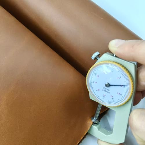 YijiaxiangGenuine Leather Sheets for Crafts Full Grain Leather Tooling Leather，2.0mm Thick Cowhide, Suitable for Various Craft Projects (Yellow 12"×24" 1 Pieces) - color: yellow 12×24 inches 1 pieces